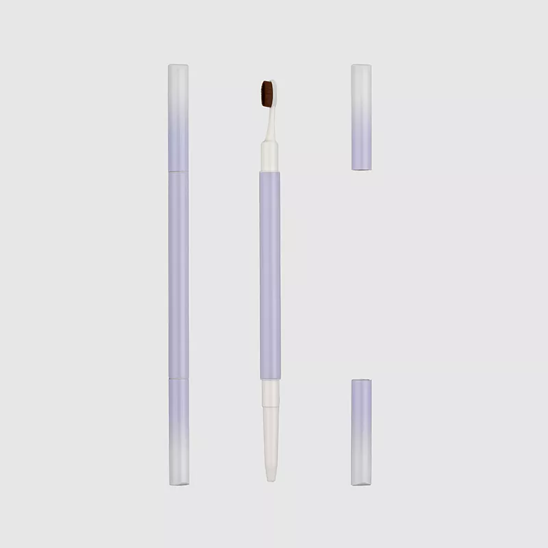 Aluminium dual-ended wenkbrauwpen met precisieronde tipverpakking