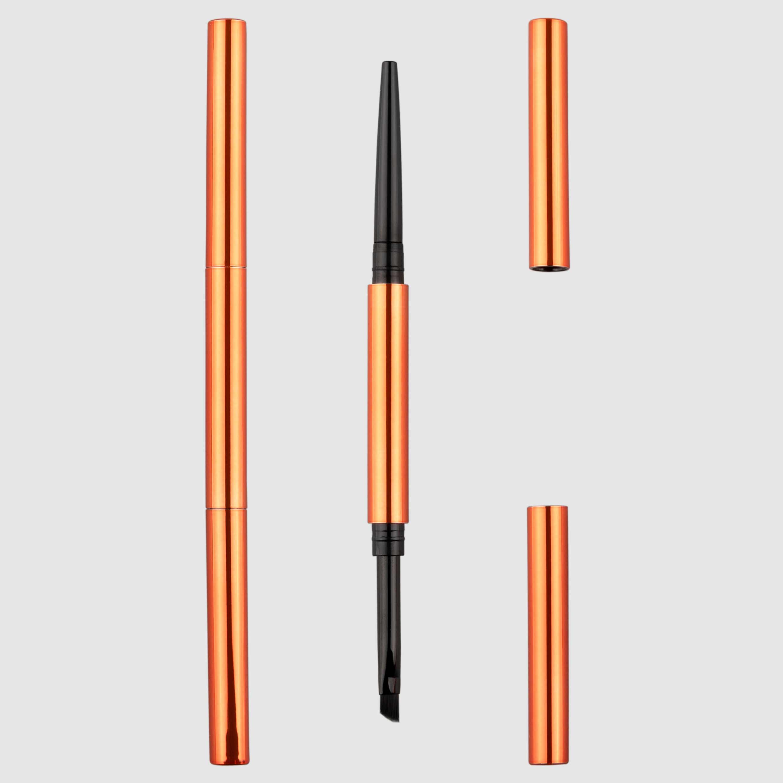 Dubbele eyeliner potlood met wenkbrauwborstel