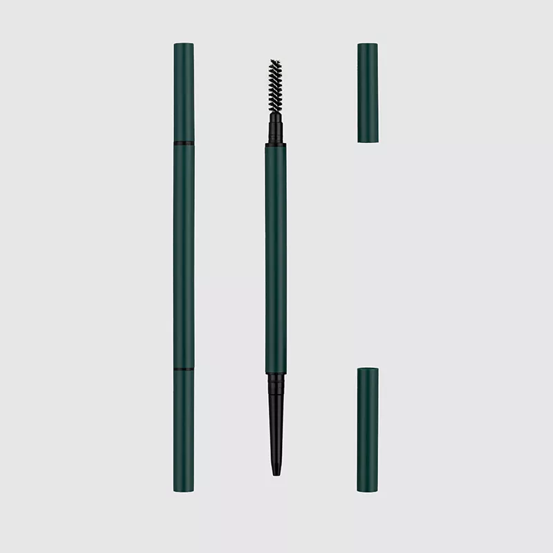 Dual-ended wenkbrauwpen met taps toelopende mengborstelverpakking
