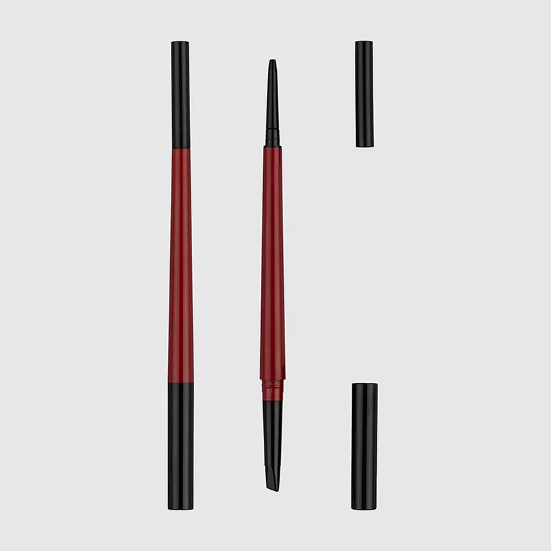Dual-size wenkbrauwpen met brede en micro-tips verpakking
