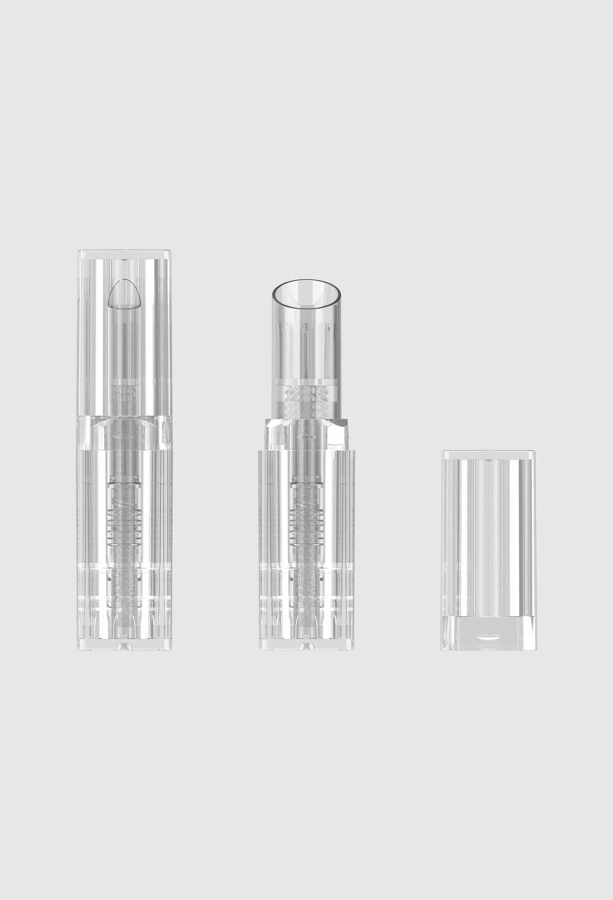 Transparante spuitgegoten lippenstiftbuisverpakking